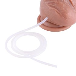 HISMITH KlickLok Squirting Dildo aus Silikon 30 cm Skin