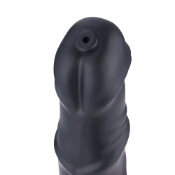 HISMITH KlickLok Squirting Analdildo aus Silikon 28.5 cm Schwarz