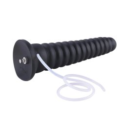 HISMITH KlicLok Squirting Analdildo aus Silikon 26 cm Schwarz