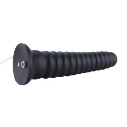 HISMITH KlicLok Squirting Analdildo aus Silikon 26 cm Schwarz