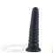 HISMITH KlicLok Squirting Analdildo aus Silikon 26 cm Schwarz