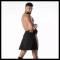 TOF Raw Denim Zip Kilt Schwarz