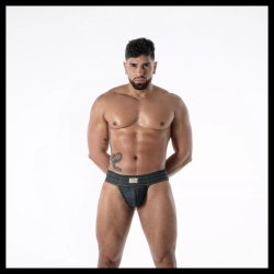 TOF Raw Denim Jockstrap Blau