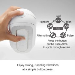 TENGA Flip Zero EV Masturbator mit Vibration (Neu mit USB-C Ladekabel) Weiss