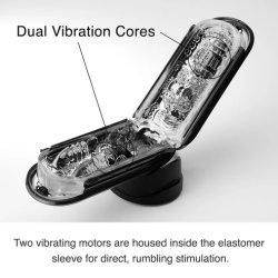 TENGA Flip Zero EV Masturbator mit Vibration (Neu mit USB-C Ladekabel) Strong Edition Schwarz