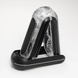 TENGA Flip Zero Gravity EV Masturbator mit Vibration (Neu mit USB-C Ladekabel) Strong Edition Schwarz