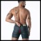TOF Raw Denim Full-Zip Shorts Blau