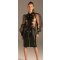 KYNX Organza Jabot Blouse Schwarz