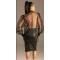 KYNX Organza Jabot Blouse Schwarz