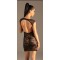 KYNX Lace Zip Open Back Dress Schwarz