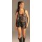 KYNX PU Leather Asymmetric Zip Shorts Schwarz
