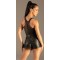 KYNX PU Leather Asymmetric Zip Shorts Schwarz