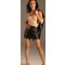 KYNX PU Leather Double Zip Mini Skirt Schwarz