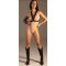 KYNX PU Leather Snap Chest Harness Schwarz