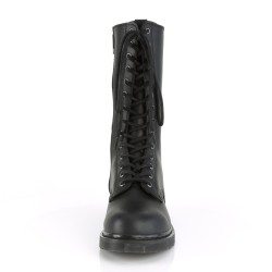 PLEASER Demonia 14 Eyelet Mid Calf Unisex Boots