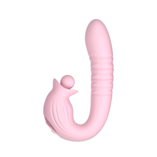 SINSFACTORY Tiffany 3-in-1 Vibrator mit Stossfunktion, Vibration & Stimulationskugel