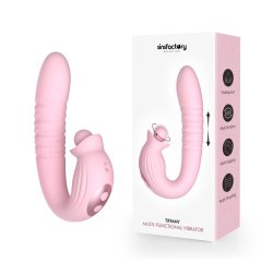 SINSFACTORY Tiffany 3-in-1 Vibrator mit Stossfunktion, Vibration & Stimulationskugel