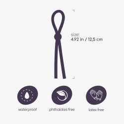 CRUSHIOUS Daltons Penisring 4er-Set aus Silikon Schwarz