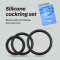 CRUSHIOUS Bandoleros Penisring 3er-Set aus Silikon Schwarz