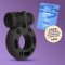 CRUSHIOUS Booster Vibrierender Penisring aus TPE Schwarz