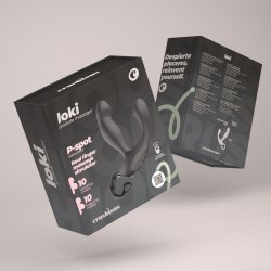 CRUSHIOUS Loki Prostata- & Perineum-Massager mit Fernbedienung Schwarz