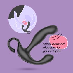 CRUSHIOUS Loki Prostata- & Perineum-Massager mit Fernbedienung Schwarz