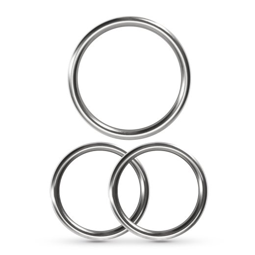 CRUSHIOUS Metaleros Penisring 3er-Set aus Metall