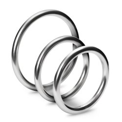CRUSHIOUS Metaleros Penisring 3er-Set aus Metall