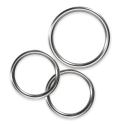 CRUSHIOUS Metaleros Penisring 3er-Set aus Metall