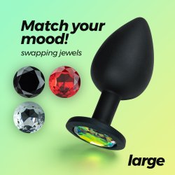 CRUSHIOUS Camileo Analplug mit 4 Ziersteinen L Ø...