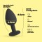 CRUSHIOUS Camileo Analplug mit 4 Ziersteinen L Ø 4,2 cm Schwarz