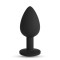 CRUSHIOUS Camileo Analplug mit 4 Ziersteinen L Ø 4,2 cm Schwarz