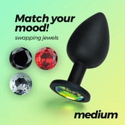 CRUSHIOUS Camileo Analplug mit 4 Ziersteinen M Ø...
