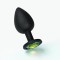 CRUSHIOUS Camileo Analplug mit 4 Ziersteinen M Ø 3,4 cm Schwarz