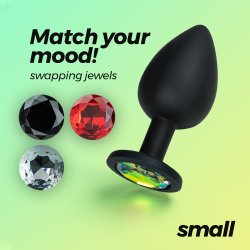 CRUSHIOUS Camileo Analplug mit 4 Ziersteinen S Ø...