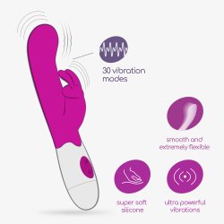 CRUSHIOUS Jigglie Rabbit Vibrator Lila