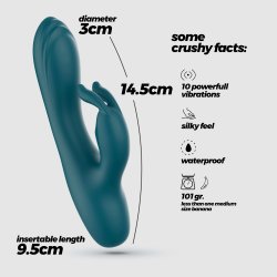 CRUSHIOUS Lola Mini Rabbit Vibrator Grün
