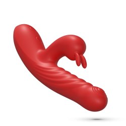 CRUSHIOUS Lapin Rabbit Vibrator mit Stossfunktion Rot