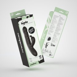 CRUSHIOUS Lapin Rabbit Vibrator mit Stossfunktion Schwarz