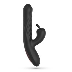 CRUSHIOUS Lapin Rabbit Vibrator mit Stossfunktion Schwarz