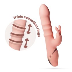 CRUSHIOUS Ringlord Rabbit Vibrator mit Stimulationsringen Rosa