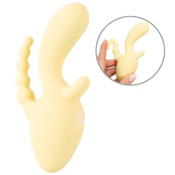 CUTIES Mini Triple Vibrator Gelb