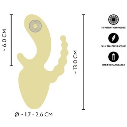 CUTIES Mini Triple Vibrator Gelb