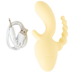 CUTIES Mini Triple Vibrator Gelb