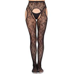 LEG AVENUE Bloom Netz Strumpfhose One Size Schwarz