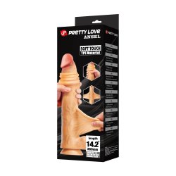 PRETTY LOVE Verformbarer Dildo mit beweglicher Haut 36,0 cm