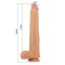 PRETTY LOVE Verformbarer Dildo mit beweglicher Haut 36,0 cm
