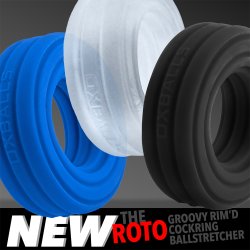 HÜNKYJUNK ROTO Grooved Cockring Teal Fizz