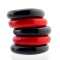 HÜNKYJUNK JACKER 5-Stack Cockrings Rot/Schwarz