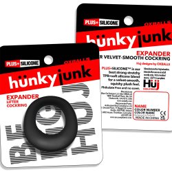 HÜNKYJUNK EXPANDER Scoop-Style Cockring Black Fog